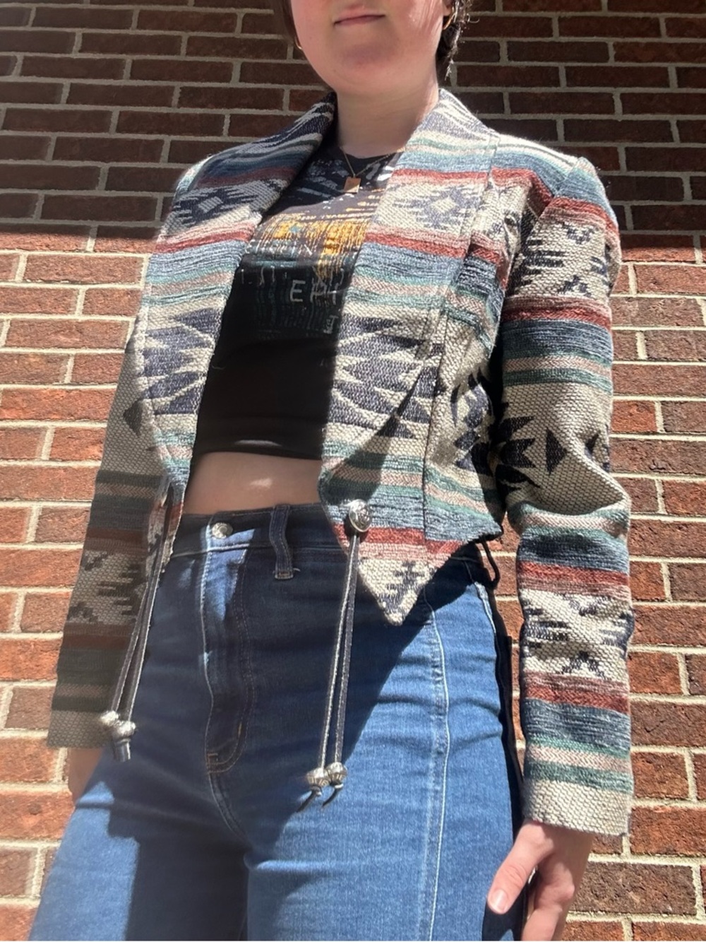 Western cropped tapestry jacket - Picture 13 of 16